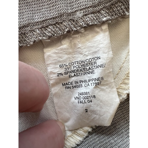 Gap Women's Sz 2 Greyish Corduroy Mini Skirt Y2K 2004 Academia Boho 70s - Picture 7 of 11